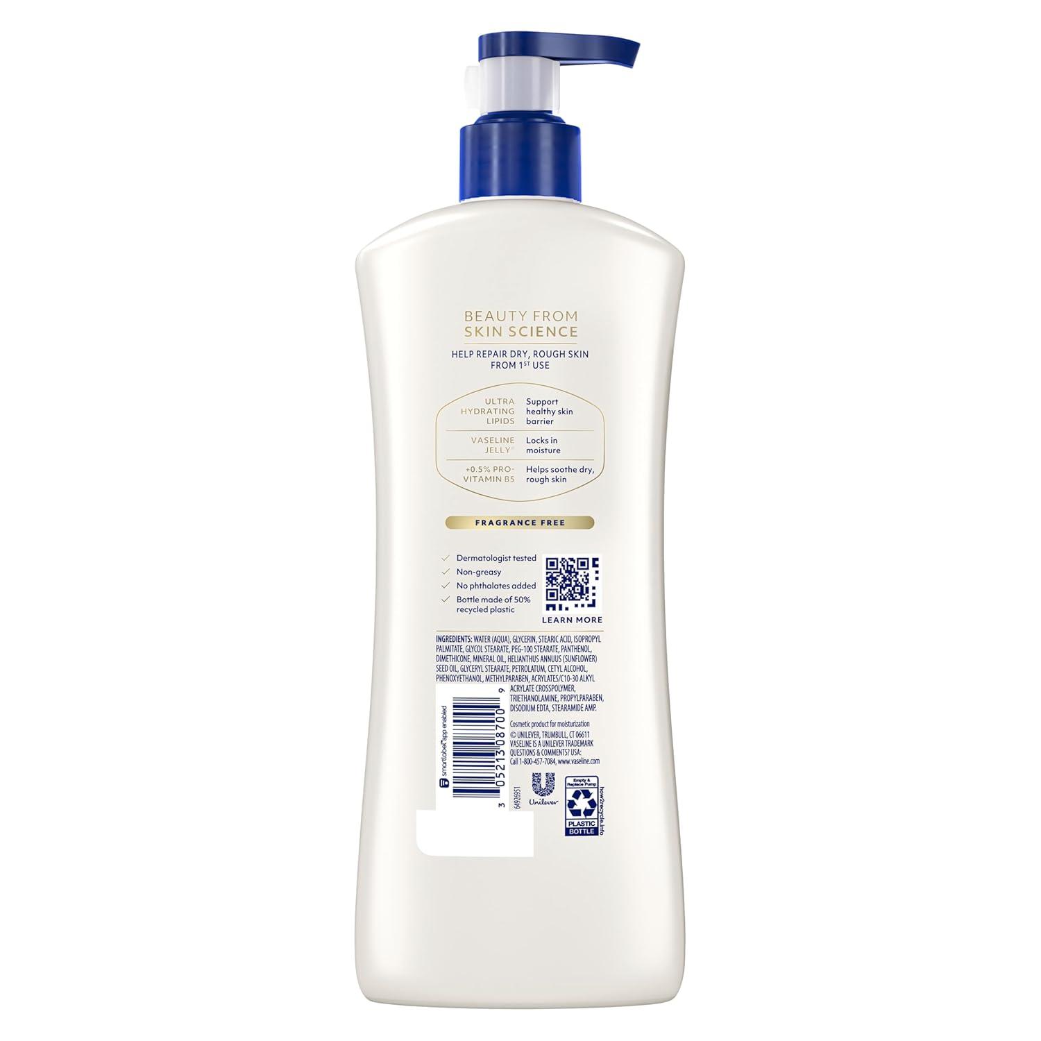 imageVaseline Advanced Repair Body Lotion Advanced Repair Unscented for Dry Skin Lotion Made with UltraHydrating Lipids and Vaseline Jelly That Repairs Extremely Dry Skin 203 Fl oz