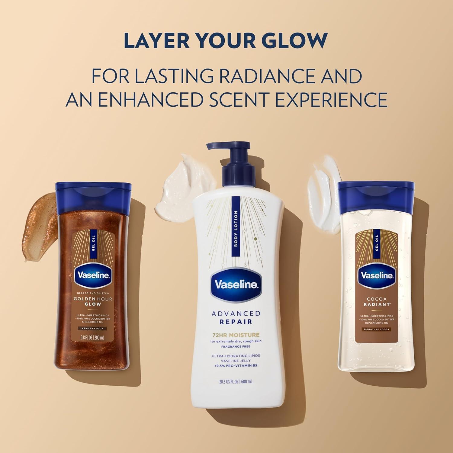 imageVaseline Advanced Repair Body Lotion Advanced Repair Unscented for Dry Skin Lotion Made with UltraHydrating Lipids and Vaseline Jelly That Repairs Extremely Dry Skin 203 Fl oz