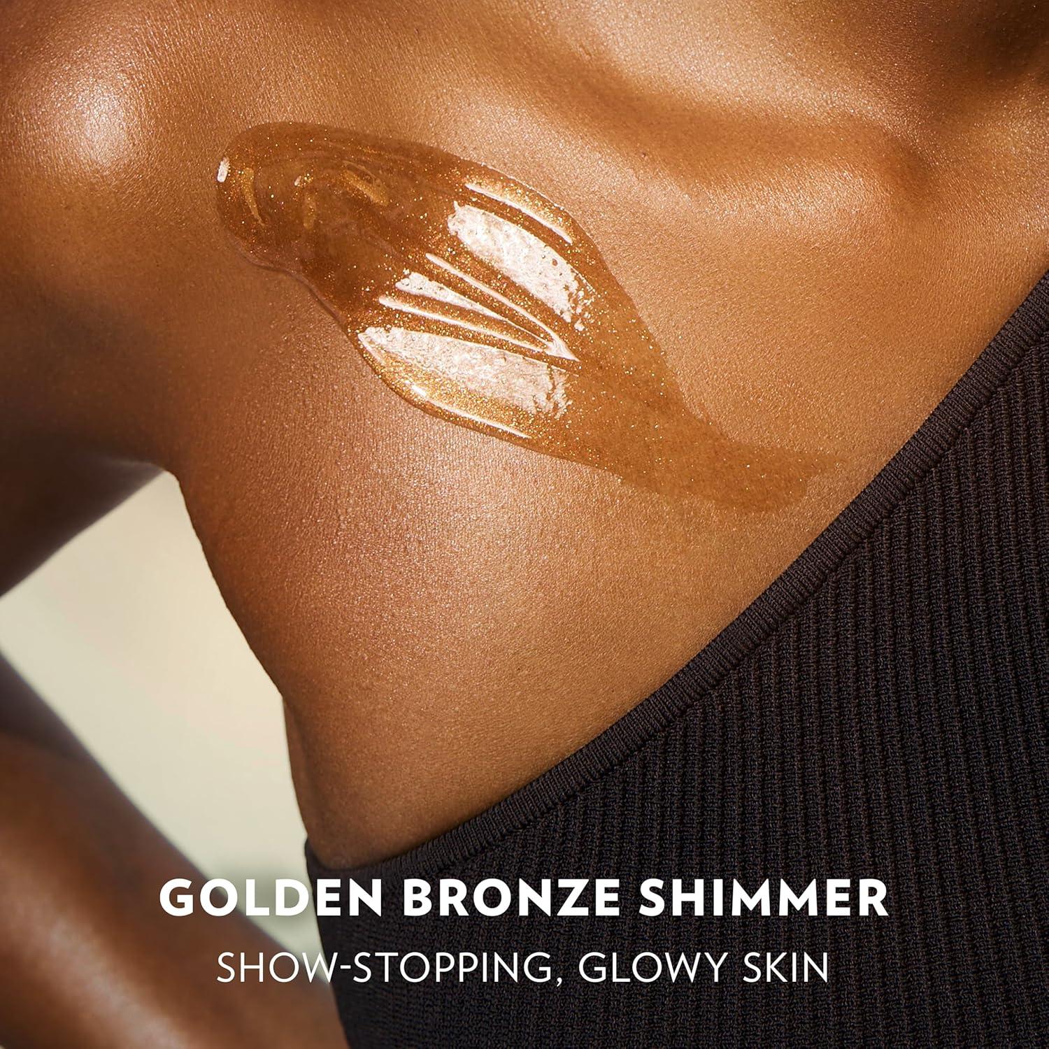 imageVaseline Glazed and Glisten Golden Hour Body Gel Oil Glow Vanilla Cocoa Shimmering with UltraHydrating Lipids and 100 Pure Cocoa Butter 68 Oz