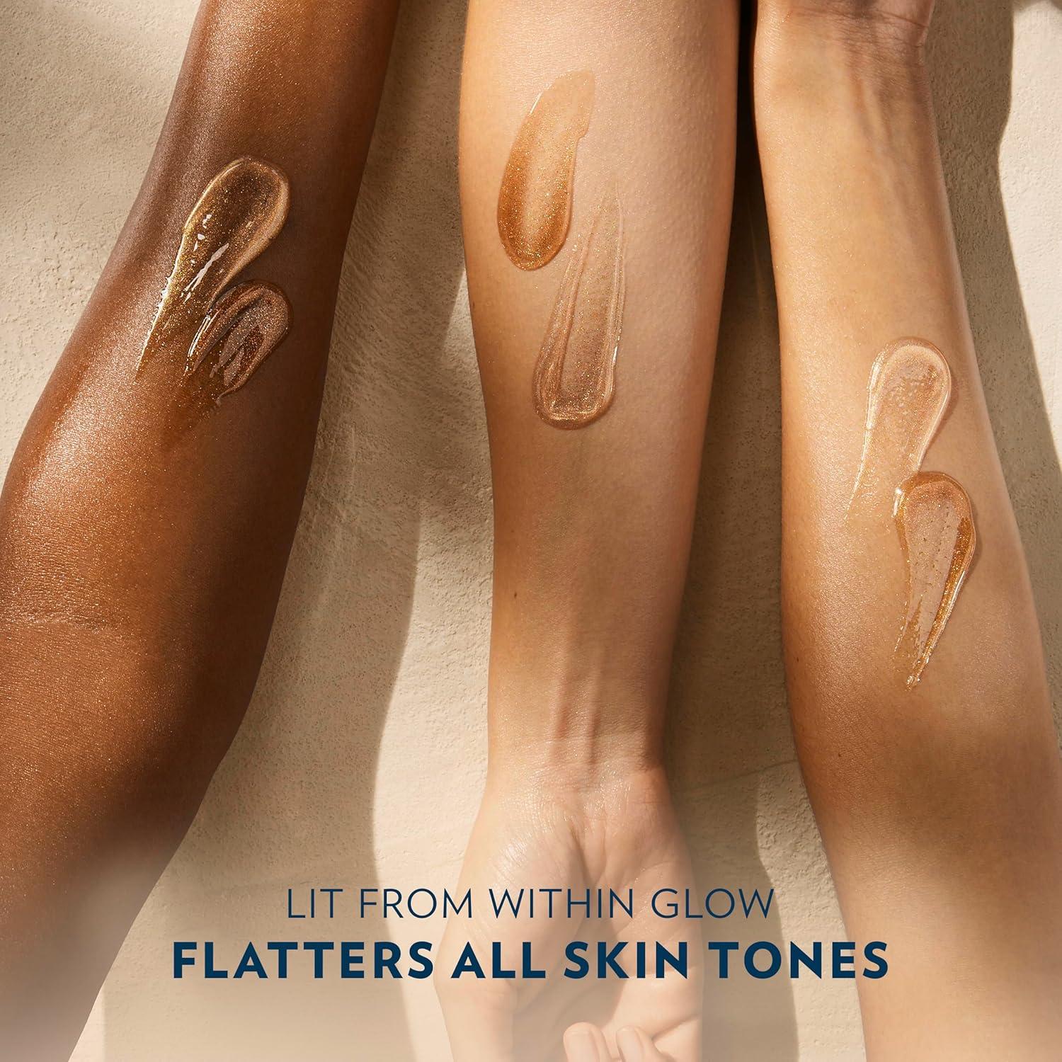 imageVaseline Glazed and Glisten Sunlit Glow Body Gel Oil Vanilla Cocoa Shimmering with UltraHydrating Lipids and 100 Pure Cocoa Butter 68 Oz