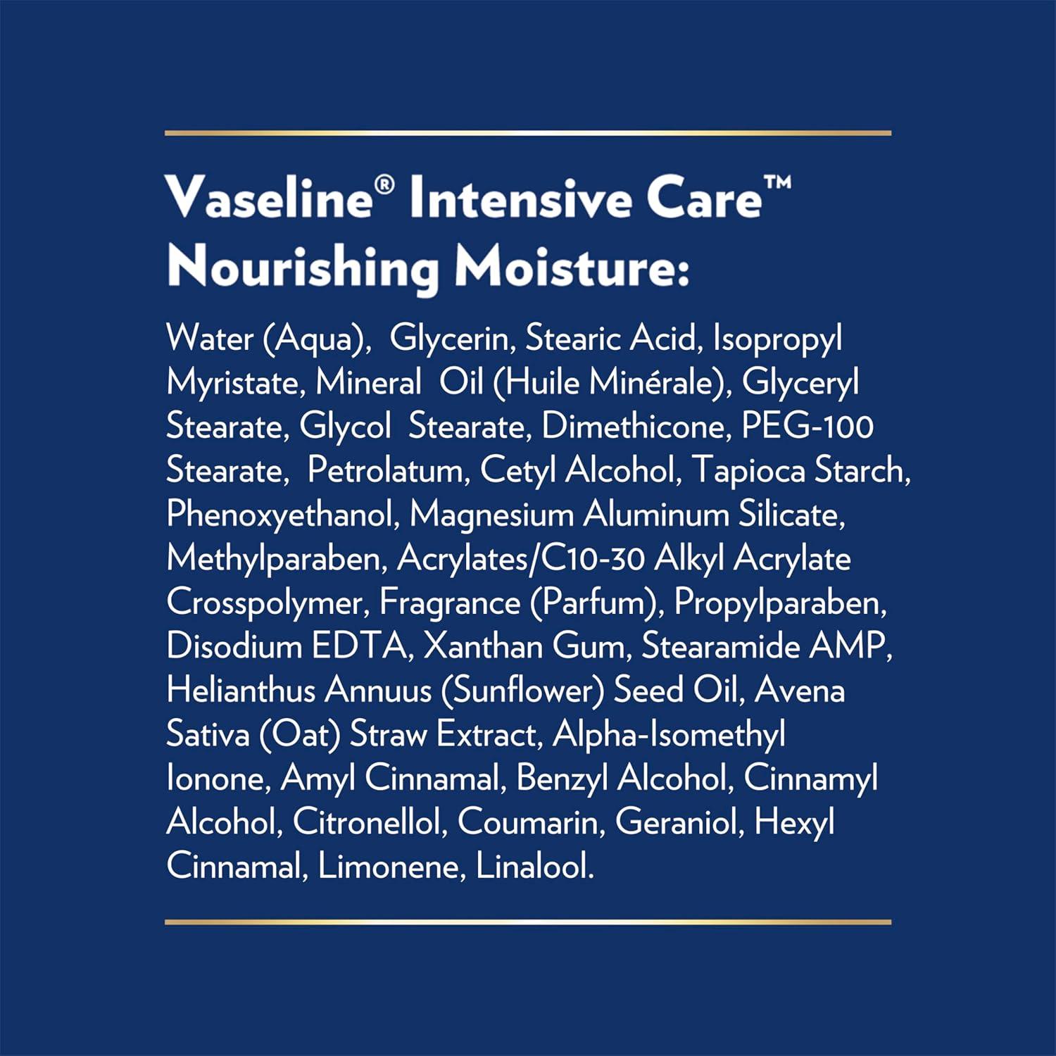 imageVaseline Intensive Care Nourishing Moisture Body Lotion 3 Pk Made with UltraHydrating Lipids Pure Oat Extract for Dry Skin for Nourished HealthyLooking Skin 203 oz203 Fl Oz Pack of 3