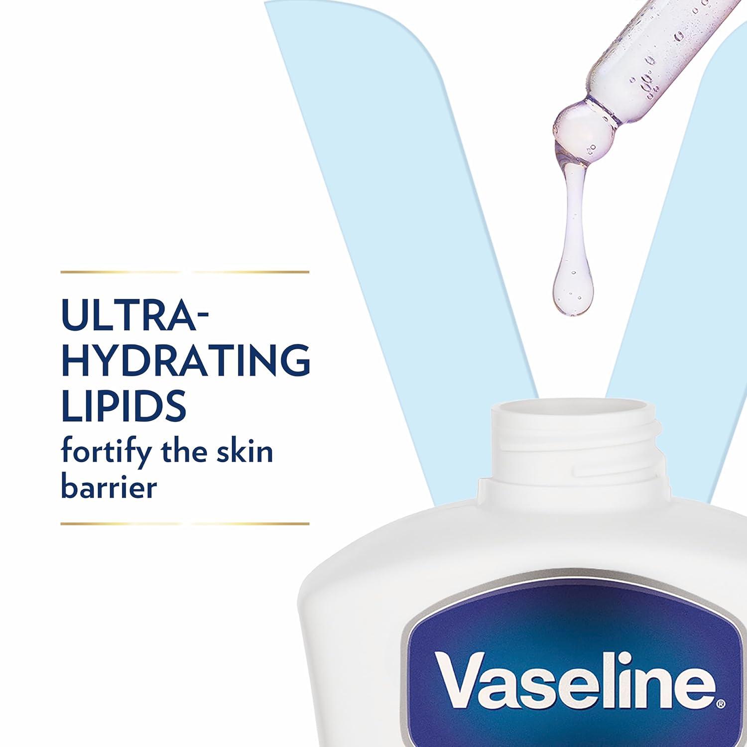 imageVaseline Intensive Care Unscented Advanced Repair Body Lotion UltraHydrating with Lipids for Extremely Dry Skin 203 oz Pack of 3Unscented