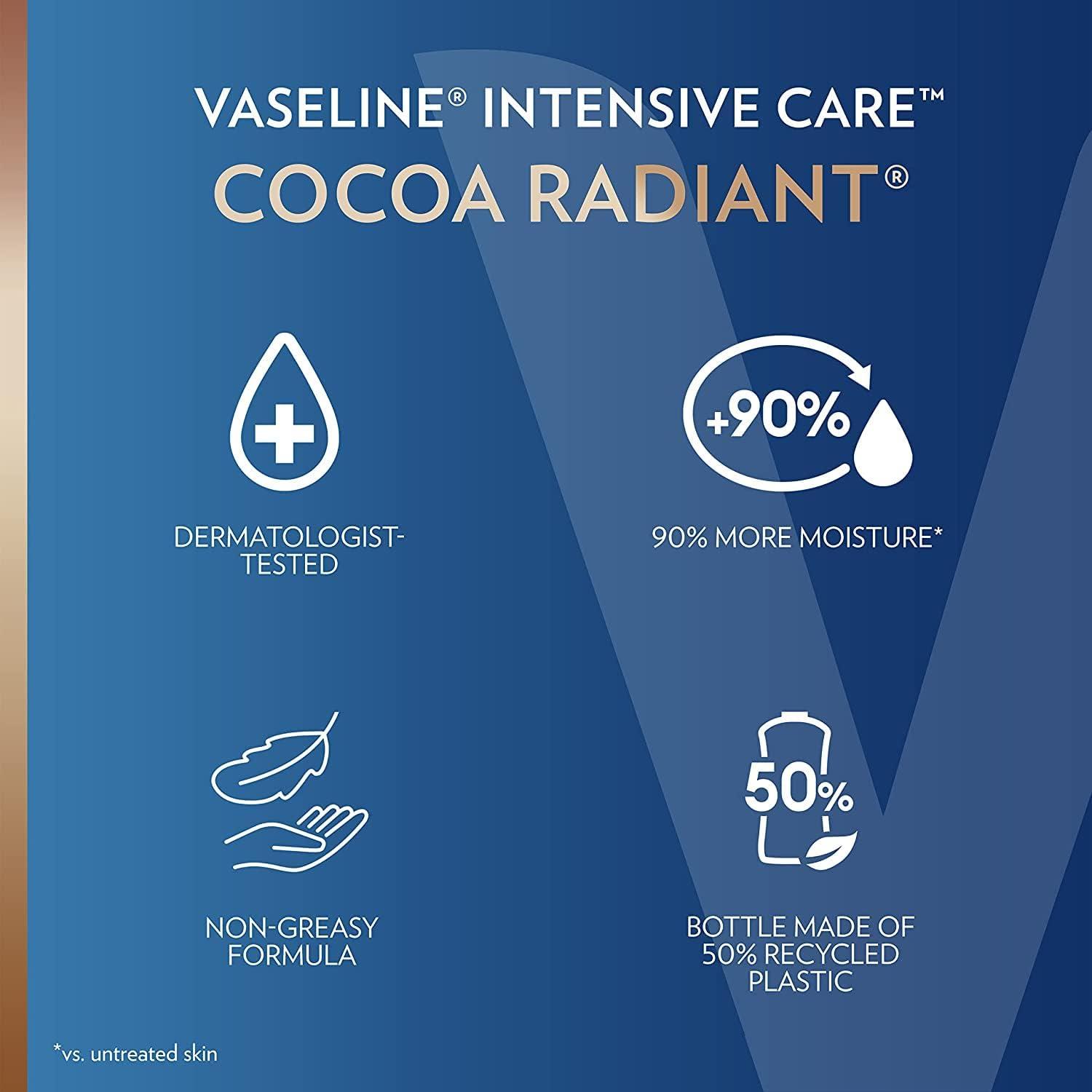 imageVaseline Intensive Care hand and body lotion Almond Smooth for Rich Moisturization 203 OzCocoa Butter