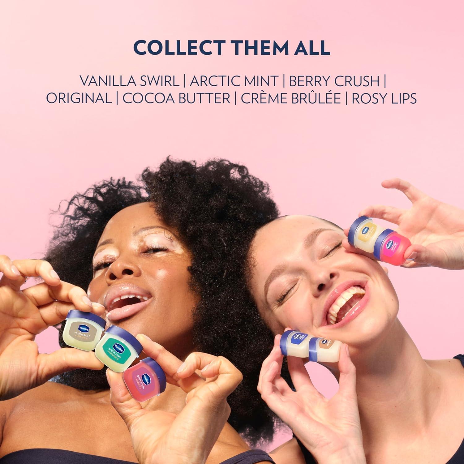 imageVaseline Lip Therapy 2 ct Rosy Lips Mini For Dry Chapped Lips Moisturizing Tinted Lip Balm 05 oz