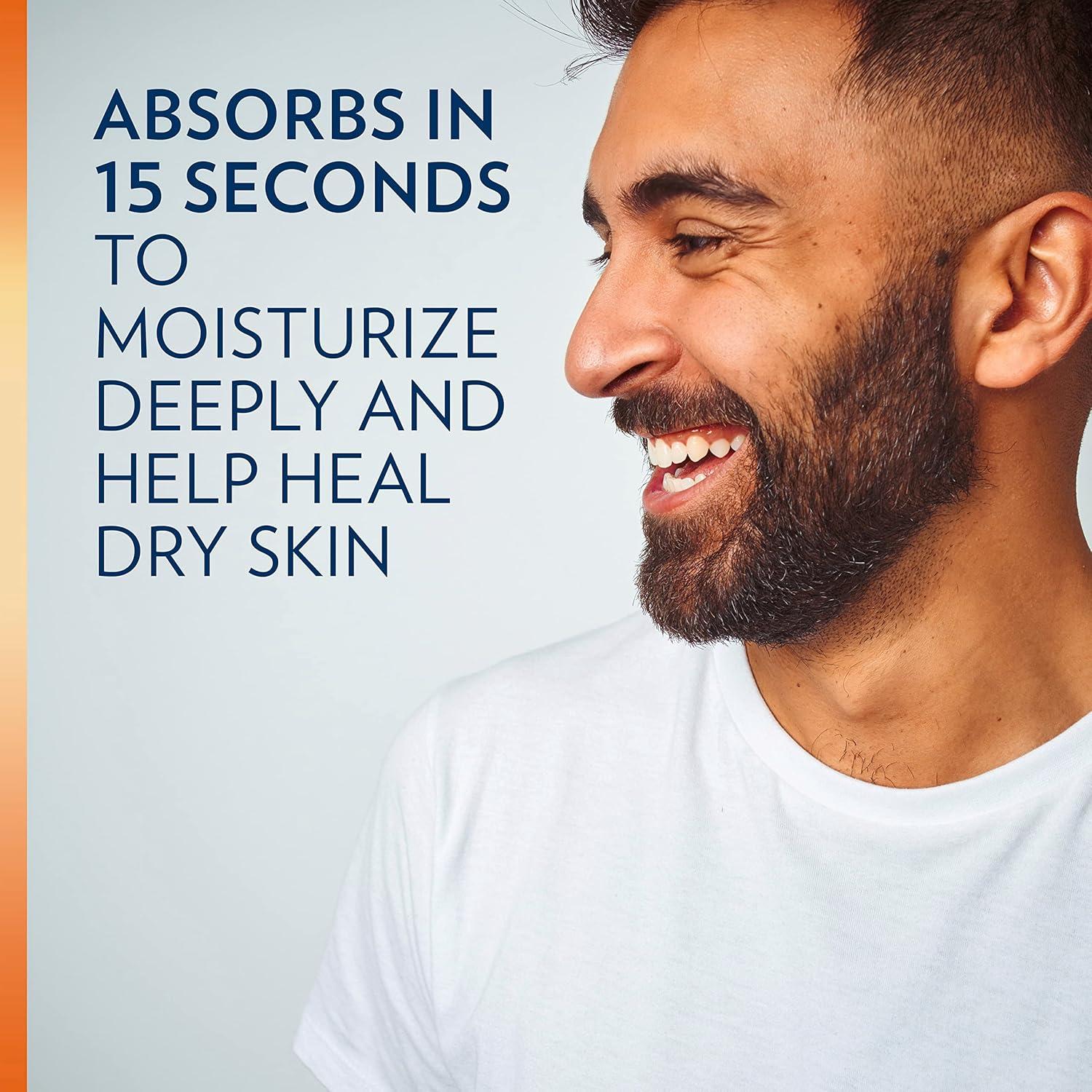 imageVaseline Mens Healing Moisture Hand amp Body Lotion For Dry or Cracked Skin Fast Absorbing NonGreasy Lotion for Men 203 oz Pack of 3203 Fl Oz Pack of 4