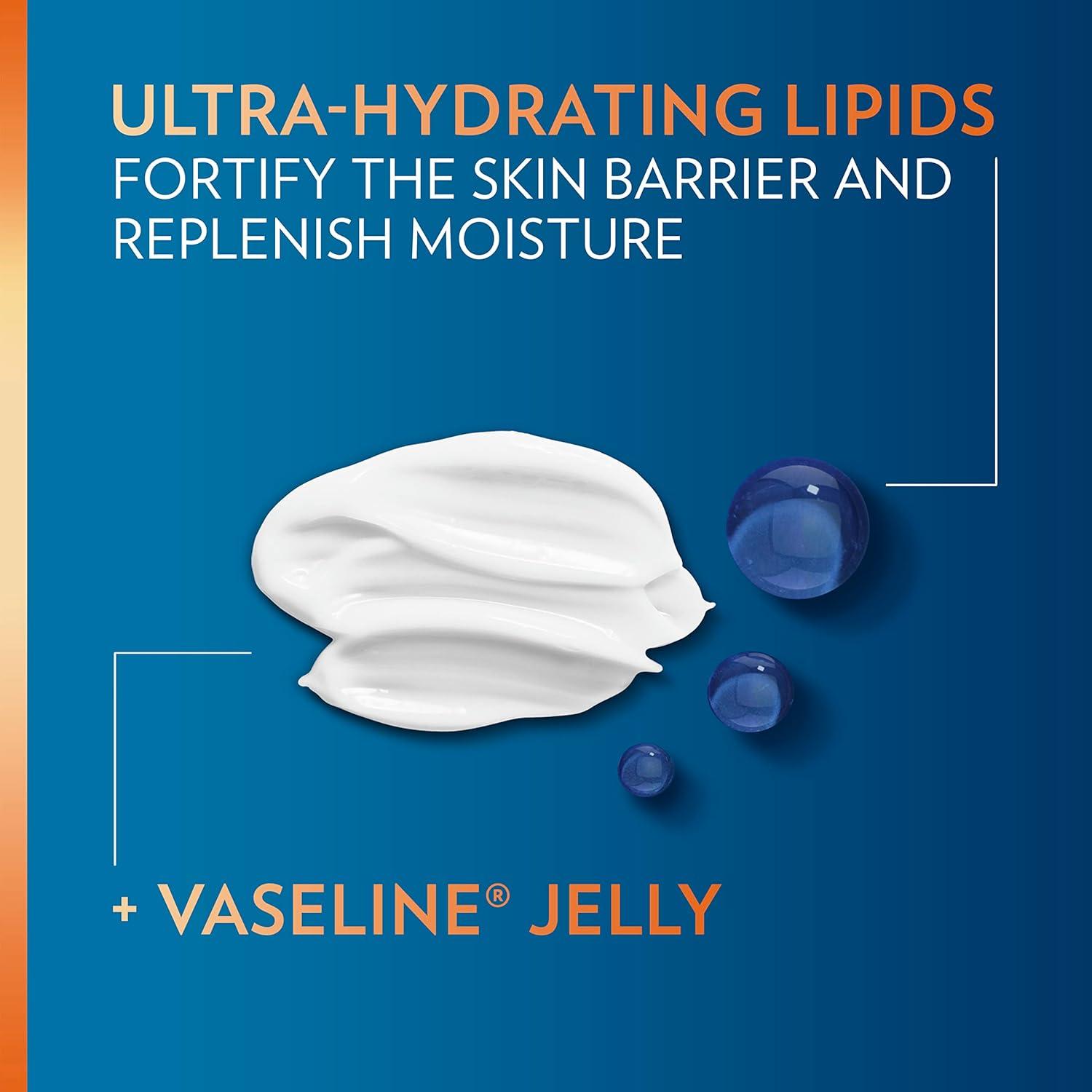 imageVaseline Mens Healing Moisture Hand amp Body Lotion For Dry or Cracked Skin Fast Absorbing NonGreasy Lotion for Men 203 oz Pack of 3203 Fl Oz Pack of 4