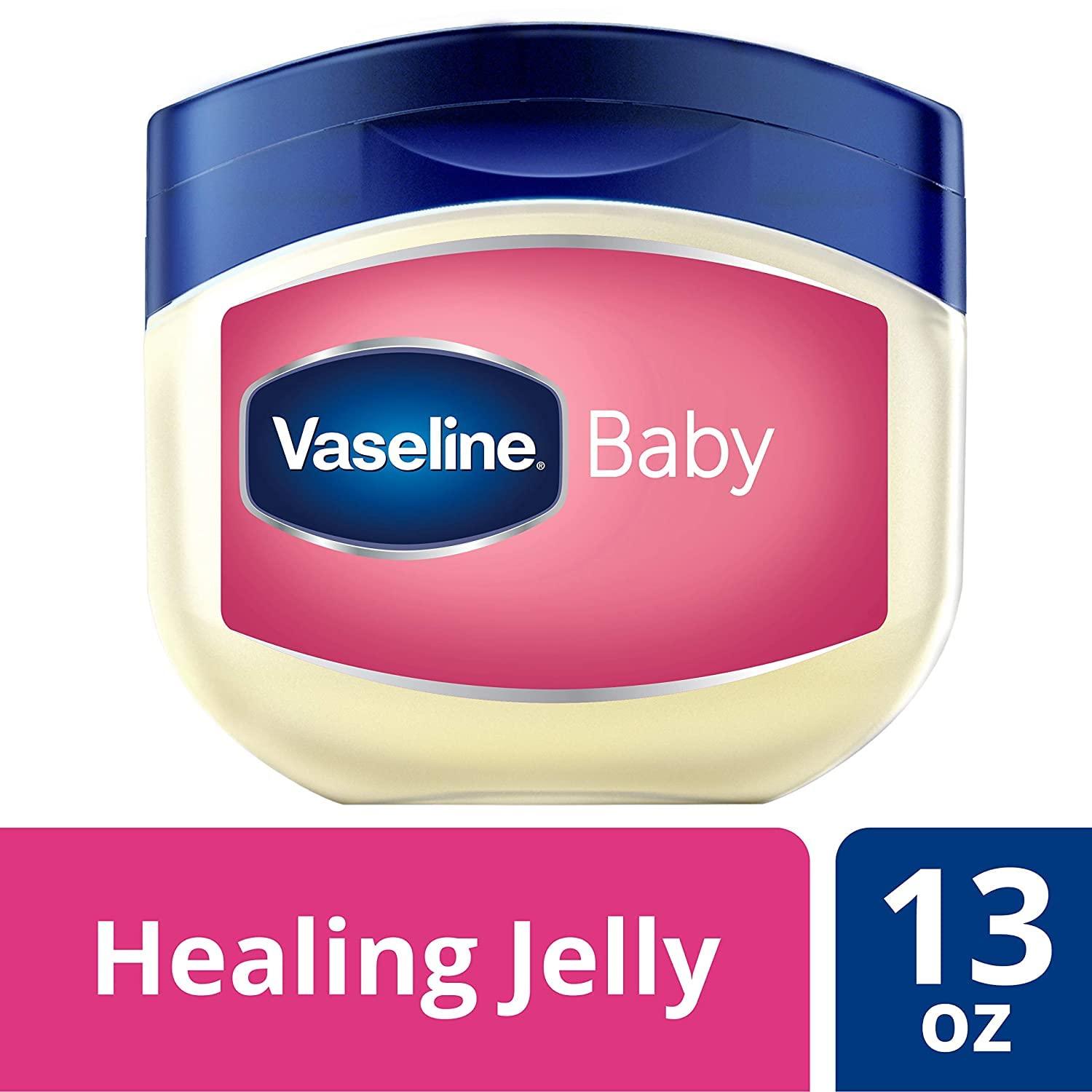 imageVaseline Petroleum Jelly Baby Skincare Protective amp Pure 4 Count Treats Dry Skin And Prevents Chaffed Skin From Diaper Rash Hypoallergenic And Gentle On Skin 13oz13 Ounce Pack of 4