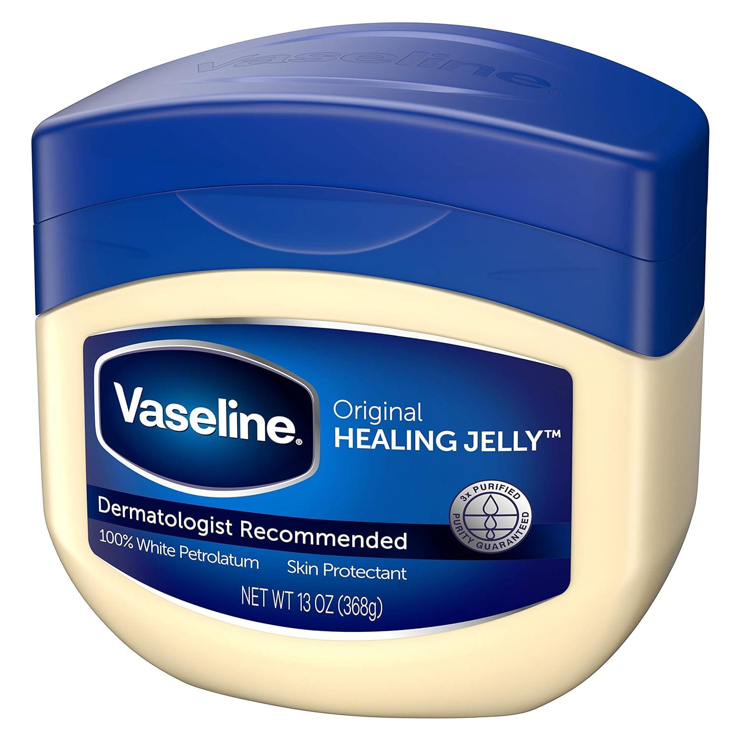 imageVaseline Petroleum Jelly Baby Skincare Protective amp Pure 4 Count Treats Dry Skin And Prevents Chaffed Skin From Diaper Rash Hypoallergenic And Gentle On Skin 13oz13 Ounce Pack of 6