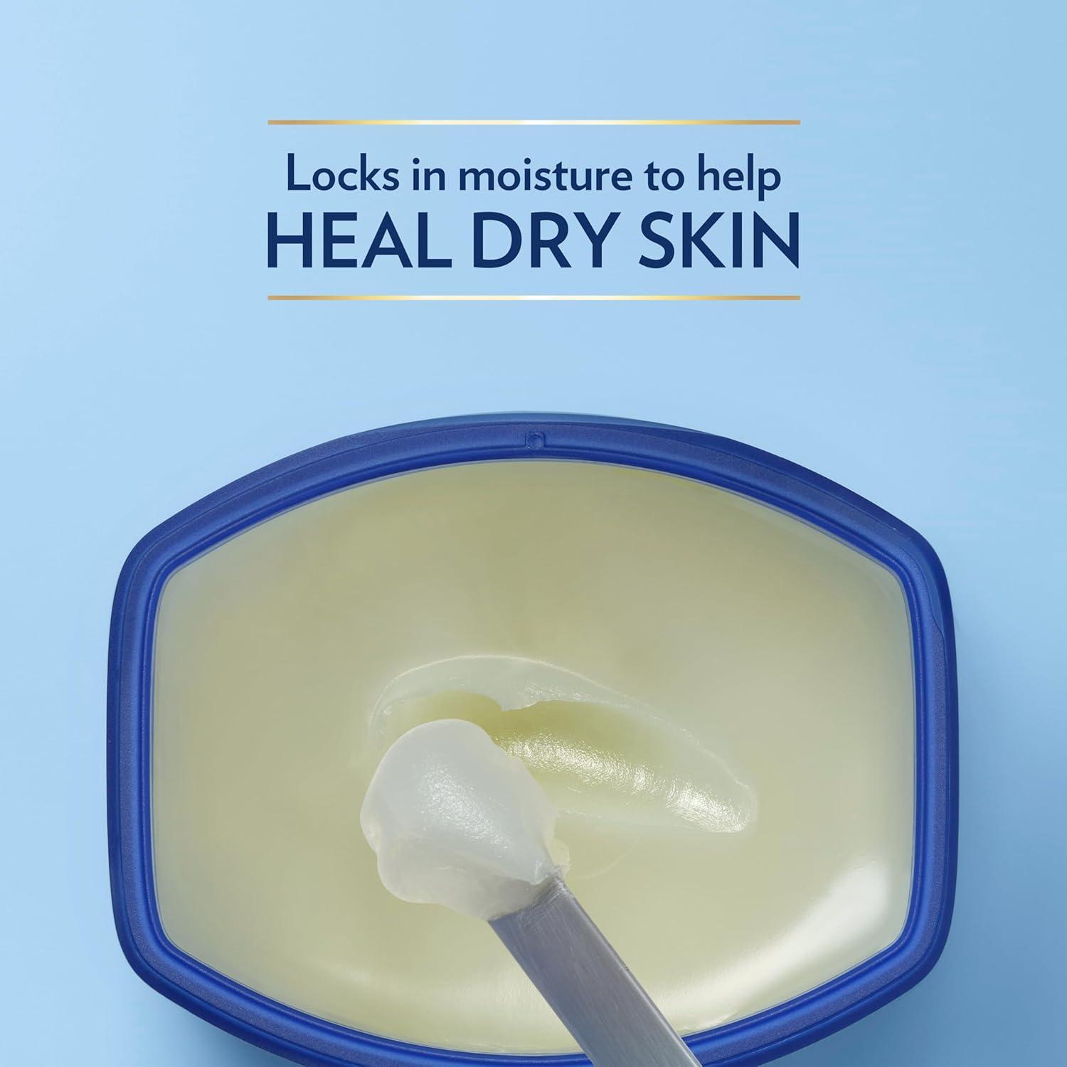 imageVaseline Petroleum Jelly Original 3 Count Provides Dry Skin Relief And Protects Minor Cuts Dermatologist Recommended And Locks In Moisture 13ozUnscented