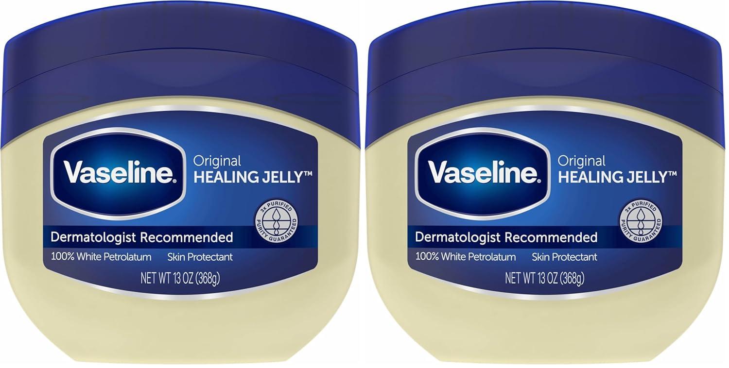 imageVaseline Petroleum Jelly Original 3 Count Provides Dry Skin Relief And Protects Minor Cuts Dermatologist Recommended And Locks In Moisture 13ozUnscented