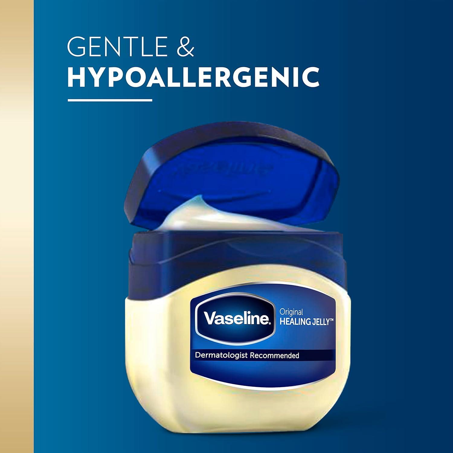imageVaseline Petroleum Jelly Original 3 Count Provides Dry Skin Relief And Protects Minor Cuts Dermatologist Recommended And Locks In Moisture 13ozUnscented