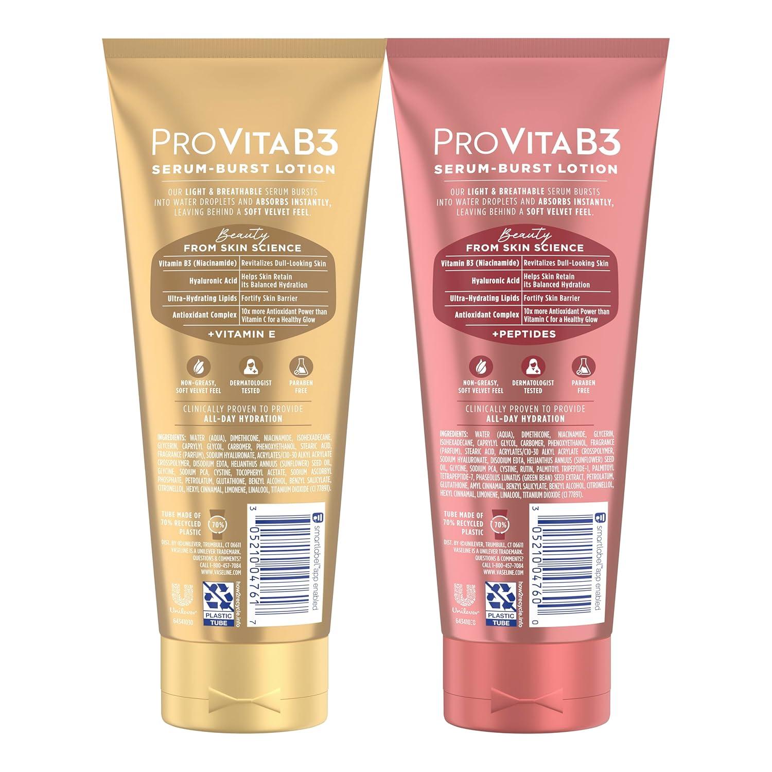 imageVaseline Pro VitaB3 Skin Care Serum Burst for Healthy Glowing Skin Luminous Glow amp Supple amp Soft 10x Antioxidant Power of Vitamin C with Vitamin B3 Hyaluronic Acid 75 fl oz 2PkLuminous Soft