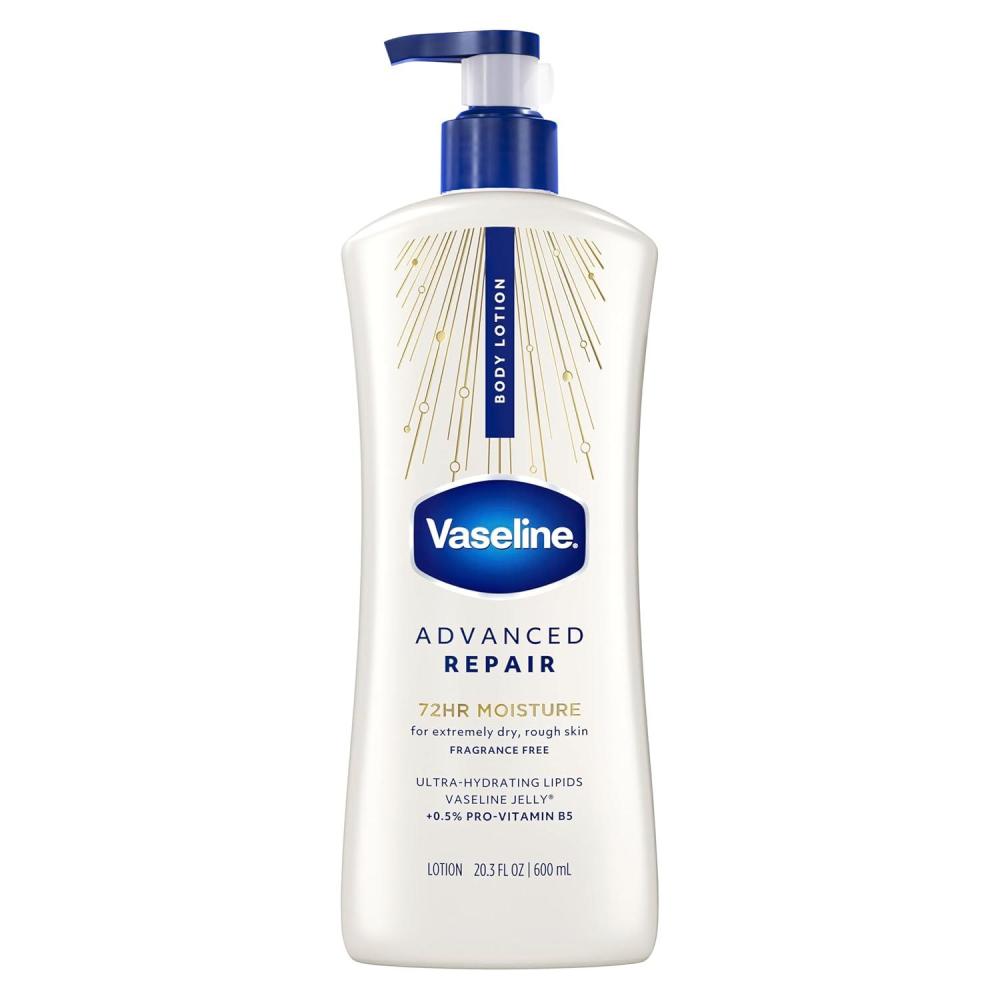 imageVaseline Advanced Repair Body Lotion Advanced Repair Unscented for Dry Skin Lotion Made with UltraHydrating Lipids and Vaseline Jelly That Repairs Extremely Dry Skin 203 Fl oz
