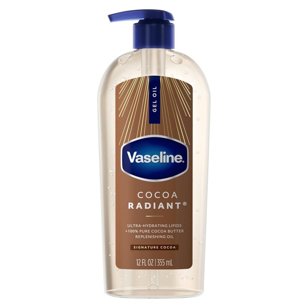 imageVaseline Intensive Care Cocoa Radiant Body Gel Oil with 100 Pure Cocoa Butter 12 oz