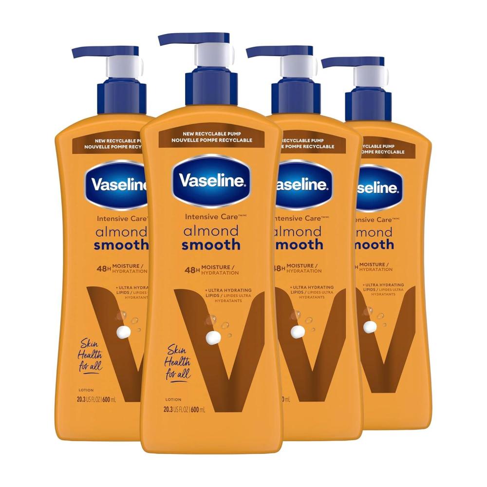 imageVaseline Intensive Care hand and body lotion Almond Smooth for Rich Moisturization 203 OzAlmond
