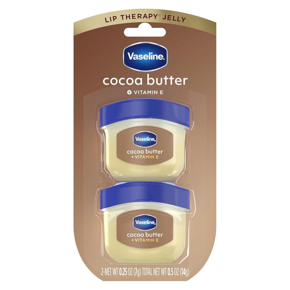 imageVaseline Lip Balm Mini 2 ct Cocoa Butter For Dry Cracked Skin Hydrating Lip Balm 05 oz
