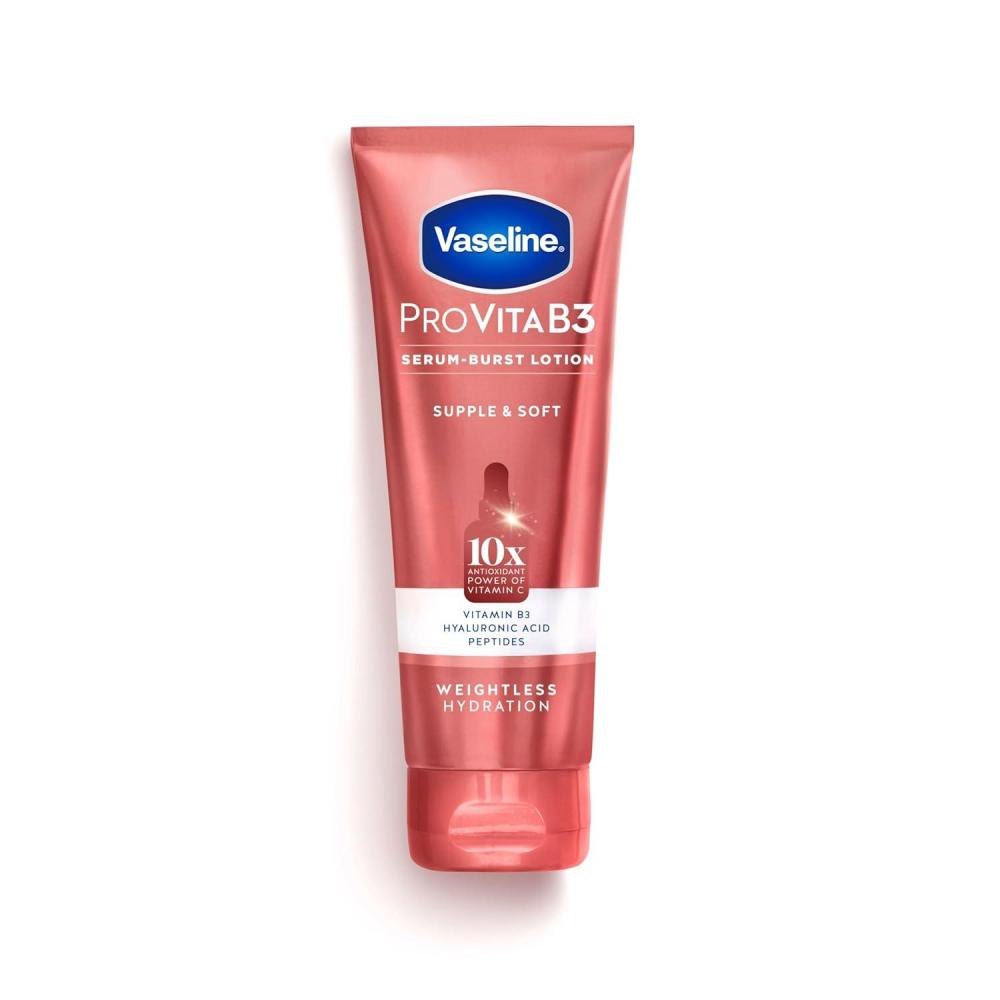 imageVaseline Pro VitaB3 Skin Care Serum Burst for Healthy Glowing Skin Luminous Glow amp Supple amp Soft 10x Antioxidant Power of Vitamin C with Vitamin B3 Hyaluronic Acid 75 fl oz 2PkSupple Soft