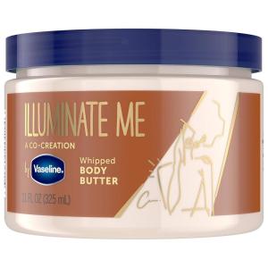 Vaseline Illuminate Me Shea Butter Whipped Body Butter for Melanin Rich Skin Provides 24 Hour Moisturization for Dry Skin 11 oz(11 Fl Oz (Pack of 1))
