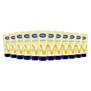 Vaseline Intensive Care Nourishing Moisture Body Lotion 3 Pk Made with Ultra-Hydrating Lipids + Pure Oat Extract for Dry Skin, for Nourished, Healthy-Looking Skin 20.3 oz(3.4 Fl Oz (Pack of 12))