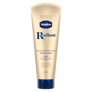 Vaseline Radiant X Firm & Restore with Pro-Retinol, Niacinamide & Coconut Oil, Nourishing Body Lotion 8 oz(8 Fl Oz (Pack of 1))