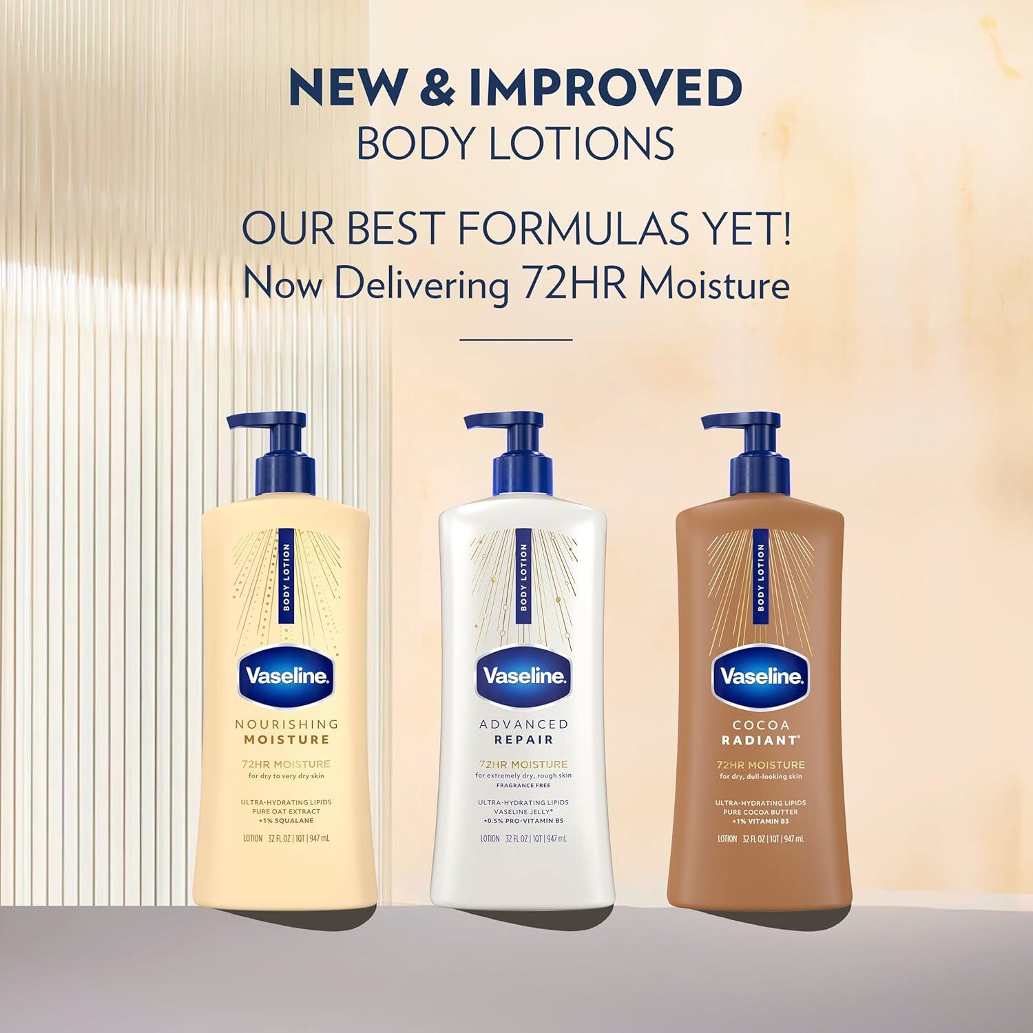 imageVaseline Intensive Care Body Lotion Cocoa Radiant for Dry Skin Lotion Made with UltraHydrating Lipids and Pure Cocoa Butter for a LongLasting Radiant Glow 32 Fl ozBROWN