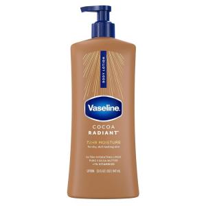 Vaseline Intensive Care Body Lotion Cocoa Radiant for Dry Skin Lotion Made with Ultra-Hydrating Lipids and Pure Cocoa Butter for a Long-Lasting, Radiant Glow 32 Fl oz(BROWN)