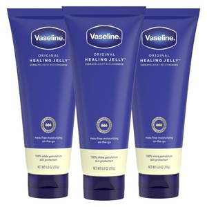 Vaseline Original Healing Jelly 3 Pack White Petrolatum Skin Protectant for Mess-Free Moisturizing On-the-Go, with 3x Purified Purity Guaranteed Formula, 6.8 oz(6.8 Ounce (Pack of 3))