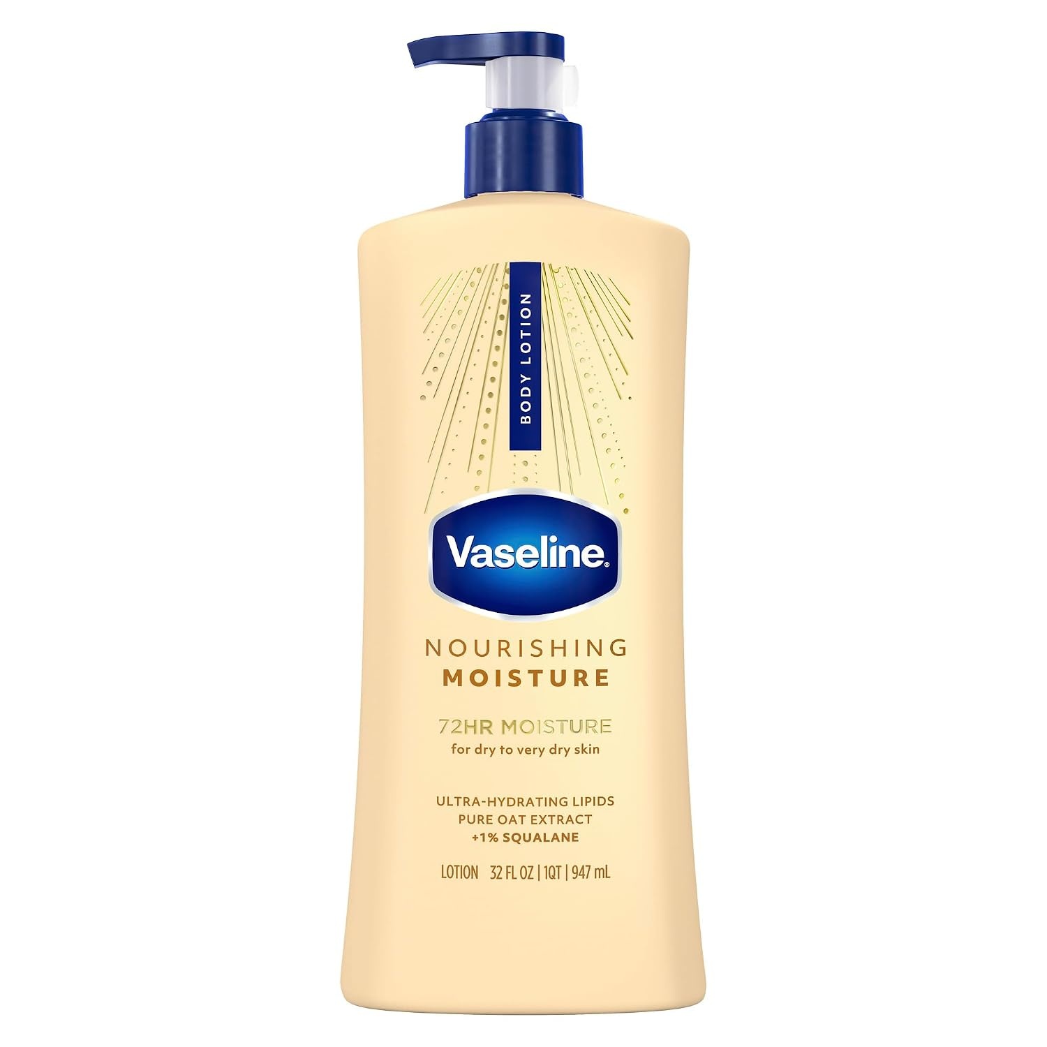 image:imageVaseline Nourishing Moisture Body Lotion for Dry Skin Oat Extract 32ozFragranced