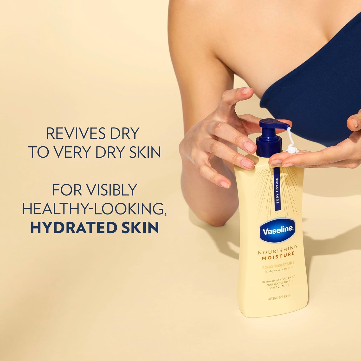image:imageVaseline Nourishing Moisture Body Lotion for Dry Skin Oat Extract 32ozFragranced