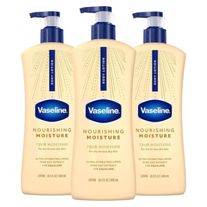 Vaseline Nourishing Moisture Body Lotion for Dry Skin + Oat Extract 32oz(Fragranced)