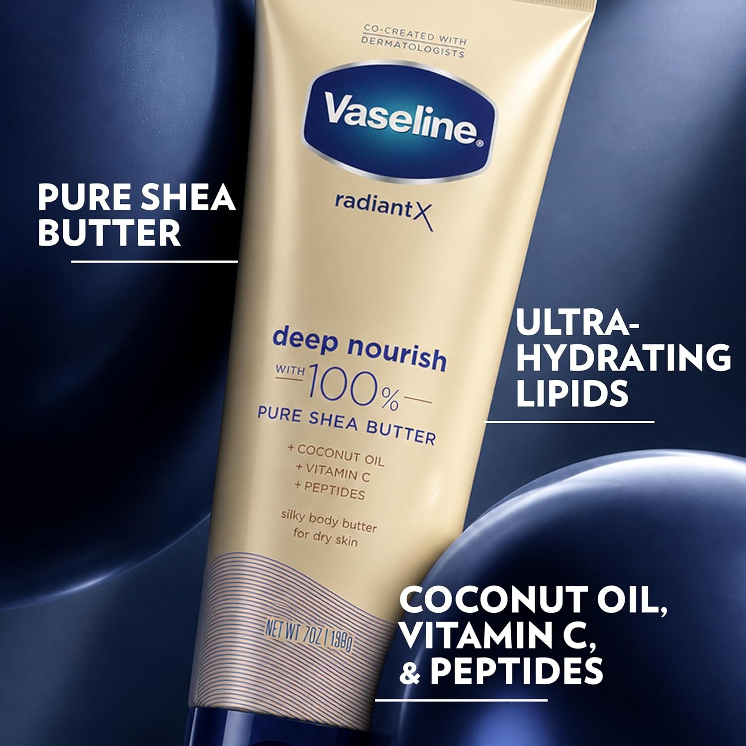 image:imageVaseline Radiant X Deep Nourish with 100 Pure Shea Butter Body Butter 7 OZ