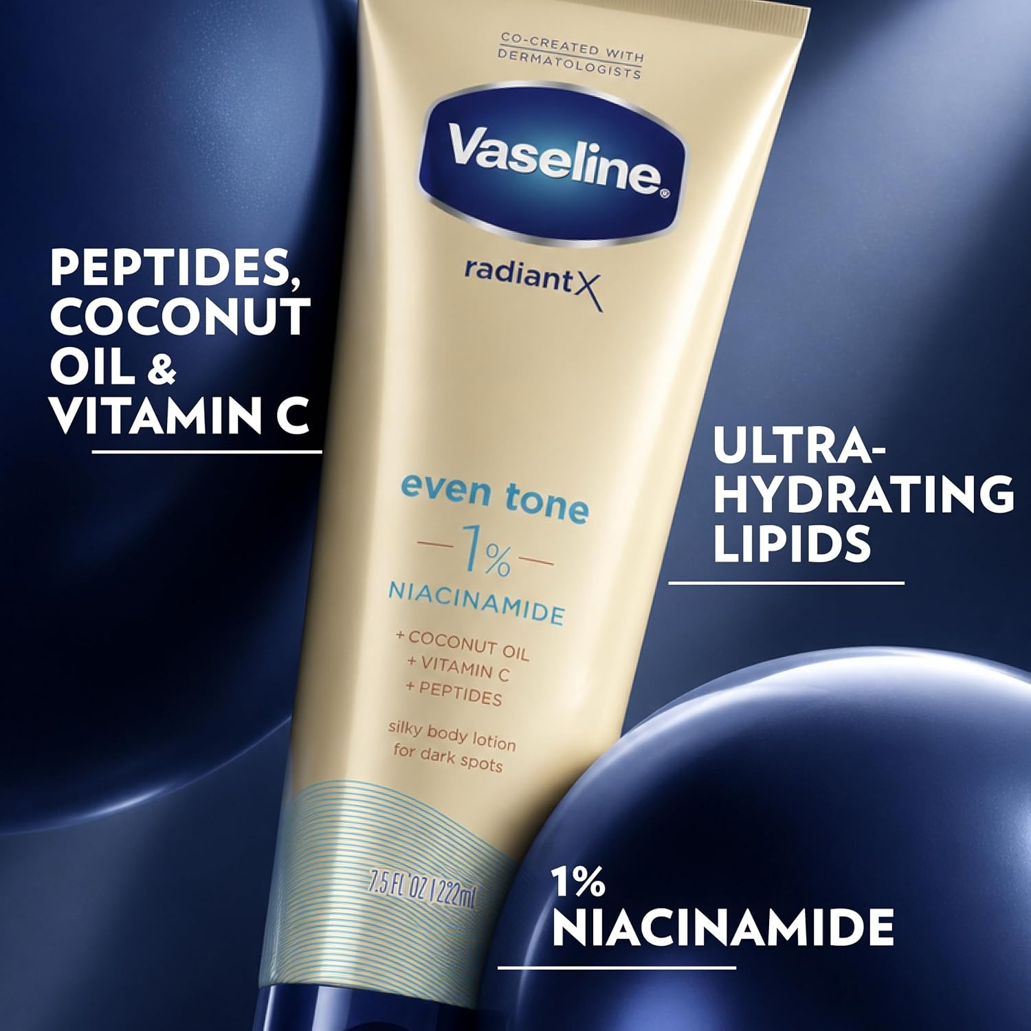 image:imageVaseline Radiant X Even Tone 1 Niacinamide Silky Body Lotion 75 OZ