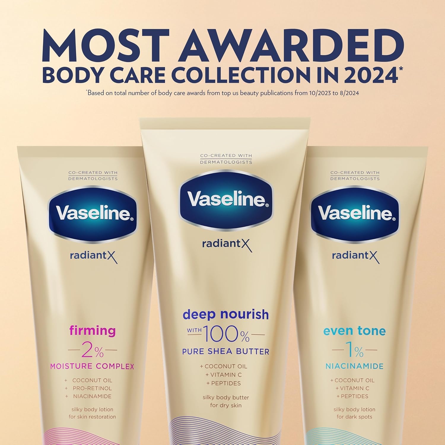 image:imageVaseline Radiant X Firming 2 Moisture Complex Body Lotion 75 fl oz75 Fl Oz Pack of 1