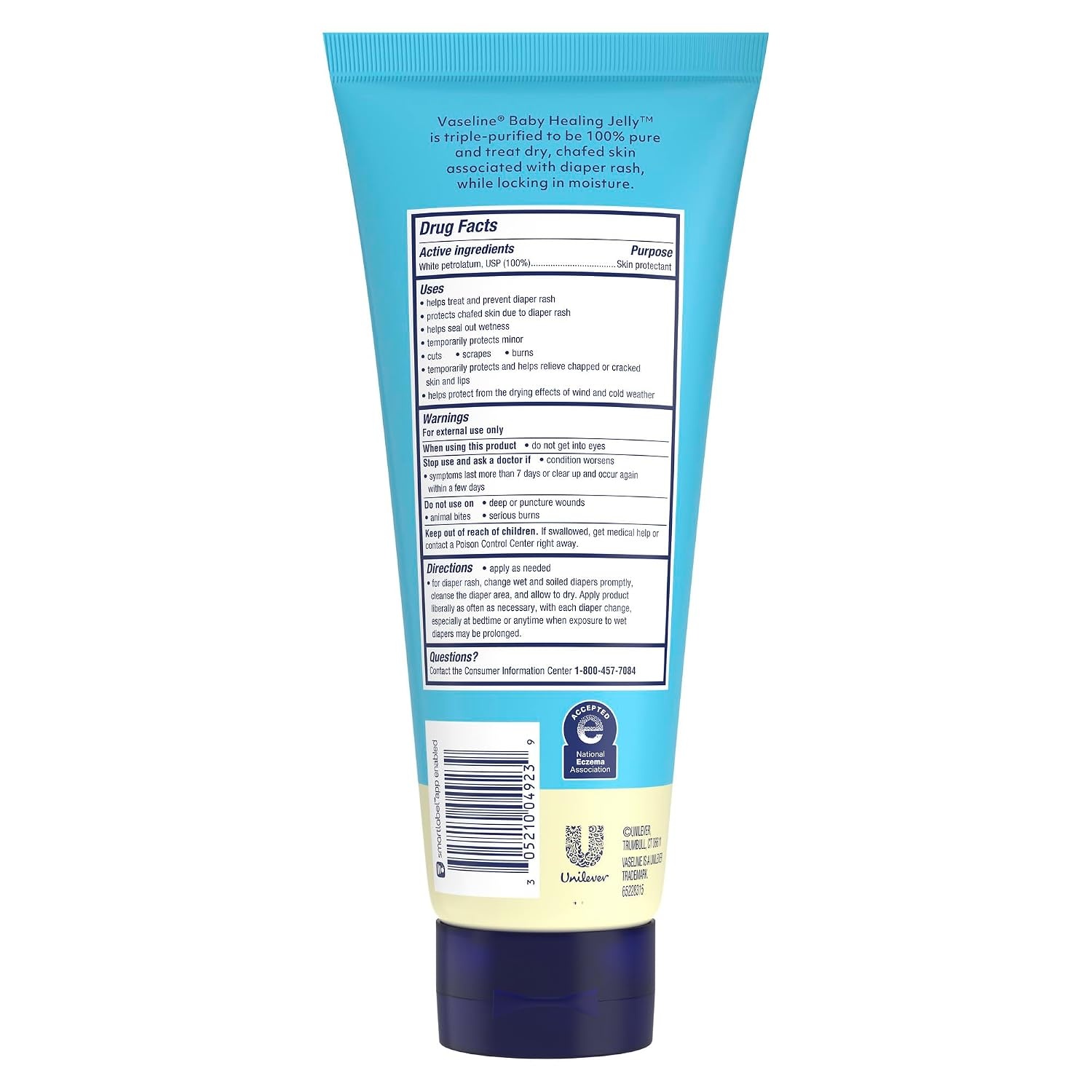 image:imageVaseline Baby Petroleum Healing Jelly Tube for Diaper Rash amp Dry Skin 68oz68 Ounce Pack of 1
